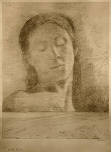Occhi chiusi da Odilon Redon