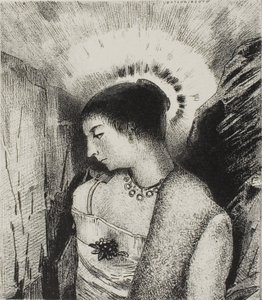 Ecco la Buona Dea, la Madre Idaea delle Montagne, tavola 15 di 24 da Odilon Redon