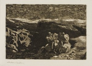 Cavalieri in combattimento da Odilon Redon