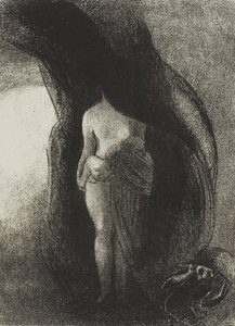 Io sono ancora la Grande Iside! Nessuno ha mai sollevato il mio Velo! La mia Progenie è il Sole!, tavola 16 di 24 da Odilon Redon
