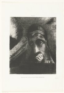Ho visto nel mio sogno un volto misterioso nel cielo da Odilon Redon