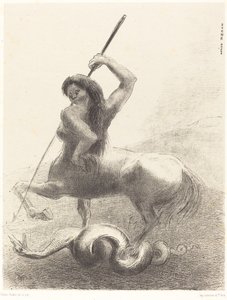 Ci furono lotte e vane vittorie da Odilon Redon