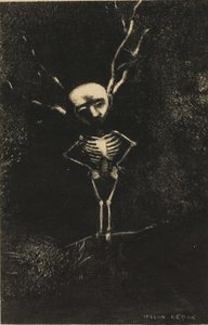 Nel labirinto dei rami, apparve la figura pallida, tavola 2 di 7 da Odilon Redon