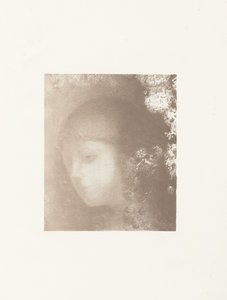 Testa di bambino con fiori da Odilon Redon