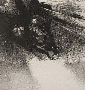Larve così pallide e così orribili, tavola 5 di 6 da Odilon Redon