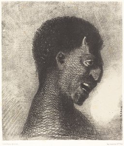 Il satiro con il sorriso cinico da Odilon Redon