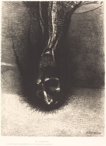 Gli Sciapodi: "La testa il più bassa possibile, questo è il segreto della felicità!" da Odilon Redon