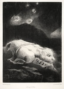 Origini: Quando la vita si risvegliava nelle profondità della materia oscura, 1883 da Odilon Redon