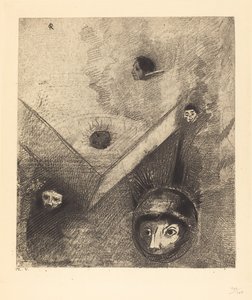 Sul fondale delle nostre notti Dio con il suo dito sapiente traccia un incubo multiforme e implacabile da Odilon Redon