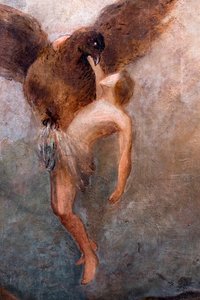 Il rapimento di Ganimede, particolare, 1910 circa (olio su tela) da Odilon Redon