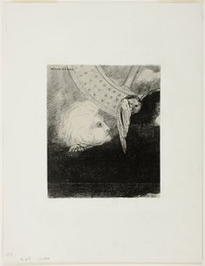 La ruota, terza tavola da In Dreams da Odilon Redon