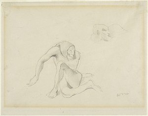 Due figure grottesche da Odilon Redon