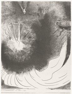 Dal cielo cadde una grande stella da Odilon Redon