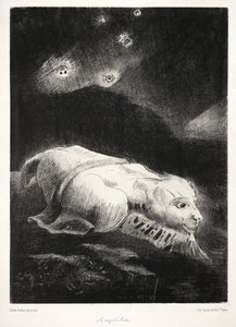 Quando la vita si risvegliava nelle profondità della materia oscura da Odilon Redon