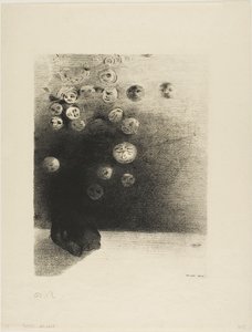 Perché non dovrebbe esistere un mondo invisibile..., tavola 6 da Le Jure di Edmond Picard da Odilon Redon