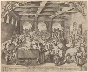 Le nozze di Cana da Odoardo Fialetti after Jacopo Tintoretto