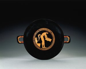 Kylix attico a figure rosse, c.470 a.C.