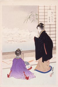 Neve e una casa tranquilla da Ogata Gekko