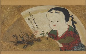 Uzume Okame e fiori, XVIII-XIX secolo