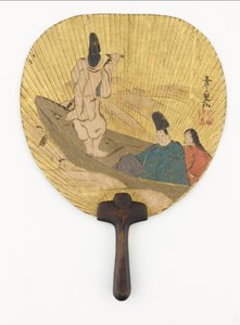 Narihira attraversa il fiume Sumida, periodo Edo, fine XVII-inizio XVIII secolo