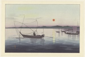 Barche e tramonto