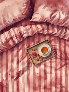 Accogliente lettino per il tè del mattino da Ohkimiko