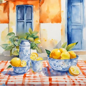 Tavola mediterranea al limone da Ohkimiko