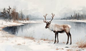 Riflessioni invernali sulle renne da Ohkimiko