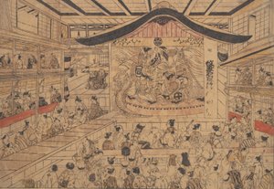 A teatro da Okumura Masanobu