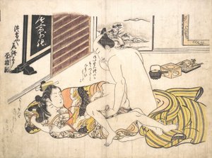 Scena in camera da letto, ca. 1739 da Okumura Masanobu