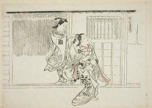 Comb Rashomon (Sashigushi Rashomon), no. 3 di una serie di 12 stampe raffiguranti parodie di opere teatrali