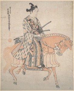 Nobile a cavallo da Okumura Masanobu