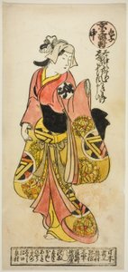 Ogino Isaburo, da "Un trittico di giovani attori Kabuki: Kyoto, Centro (Iroko sanpukutsui: Kyo, naka)" da Okumura Masanobu