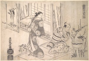 Parodia della leggenda di Xu You e Chao Fu da Okumura Masanobu