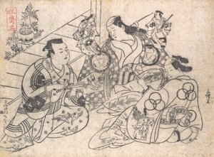 Scena di un dramma da Okumura Masanobu