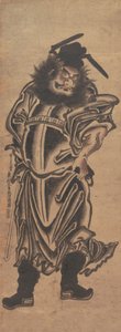 Shoki, il Cacciatore di Demoni, inizio XVIII secolo da Okumura Masanobu