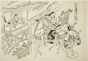 Usuyuki: La Scena di Kogo (Usuyuki Kogo no dan), dalla serie "Scene Famosi dai Burattini Giapponesi (Yamato irotake)"