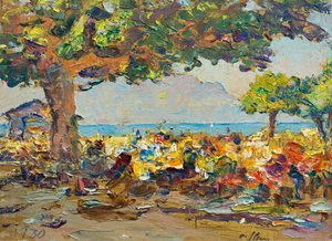 Mercato a Vevey da Olga (1881 1941) Slomszynska