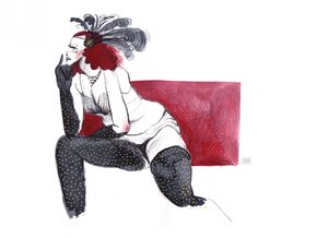 Il fascino misterioso delle flapper da Olga Skomorokhova
