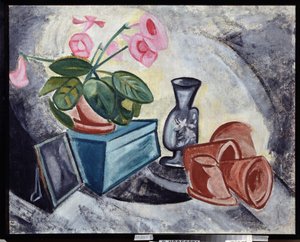 Natura morta con fiori rosa da Olga Wladimirowna  Rosanowa