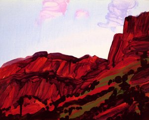 Leukerbad 16, 2012 (acrilico su tela)