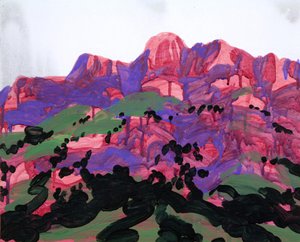 Leukerbad 19, 2012 (acrilico su tela)
