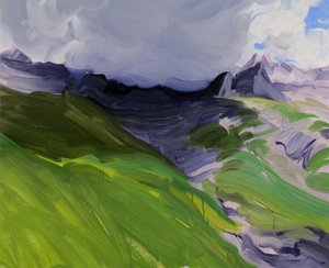 Leukerbad 32, 2014 (acrilico su tela)