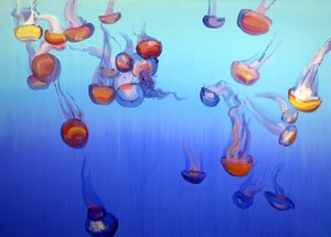 Méduses 4, 2012 (acrilico su tela)