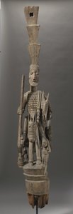 Palo della veranda Yoruba, Nigeria da Olowe of Ise
