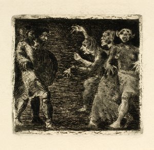 Macbeth e le streghe da Oluf Hartmann