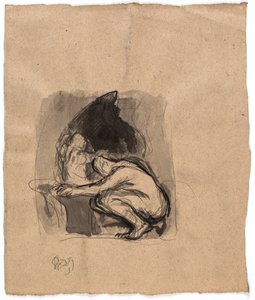 Studio per "Dedalo e Icaro" da Oluf Hartmann
