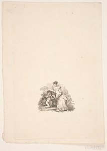 Signora seduta e Cupido