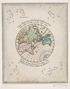 Mappa del mondo con poesie