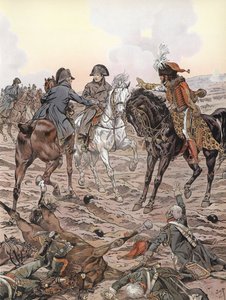 Napoleone durante la Battaglia di Austerlitz